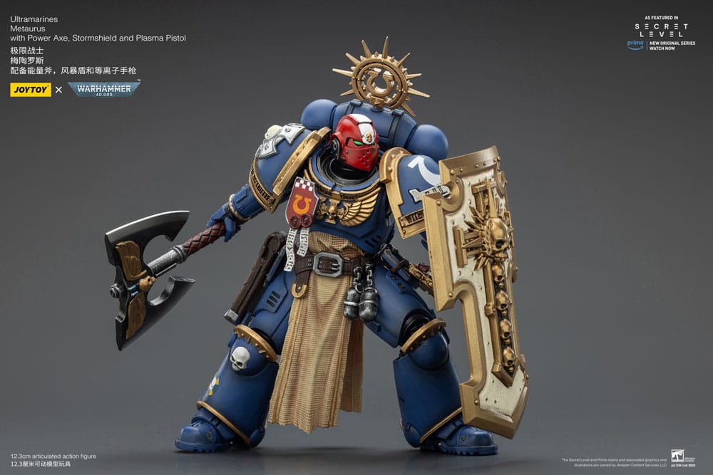Warhammer 40,000 Figura Ultramarines Metaurus with Power Axe, Stormshield and Plasma Pistol 13 cm - Z POP Toys