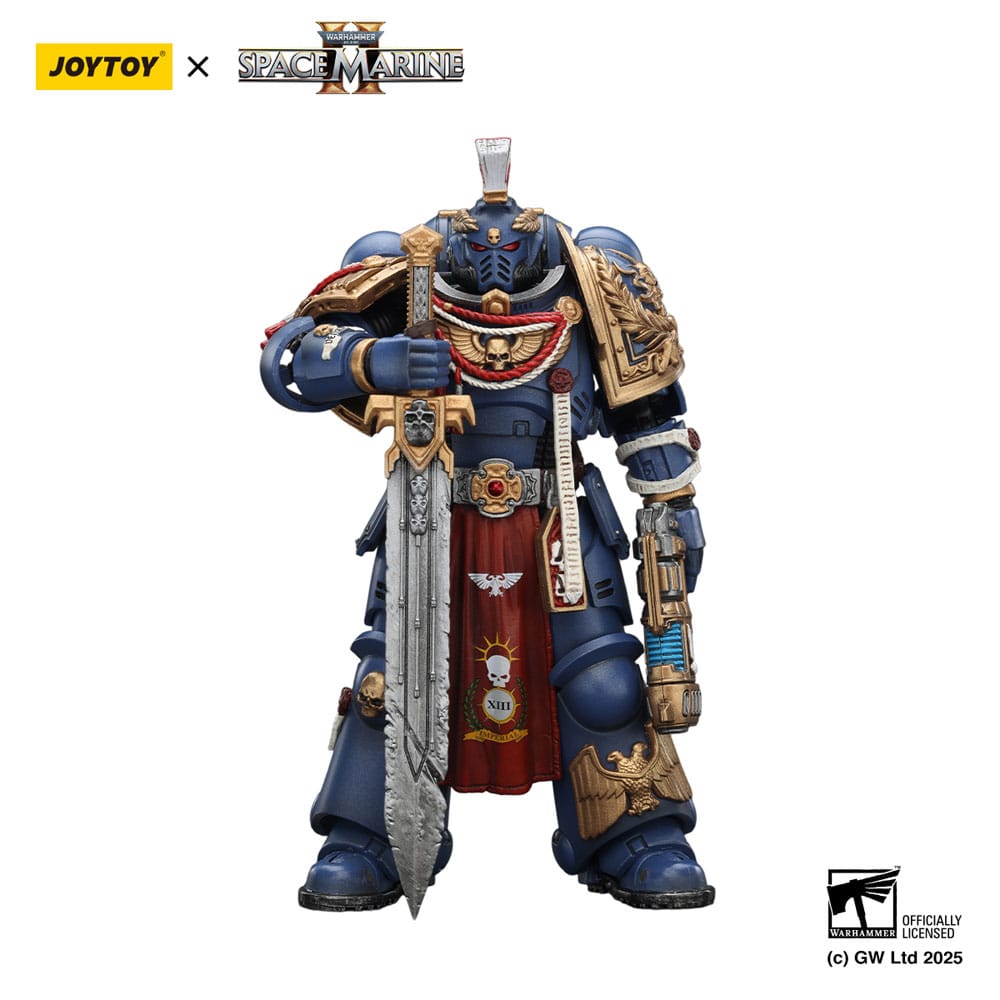 Warhammer 40,000: Space Marine 2 Figura Ultramarines Relic Primus Armourwith Plasma Pistol and Combat Blade 13 cm - Z POP Toys