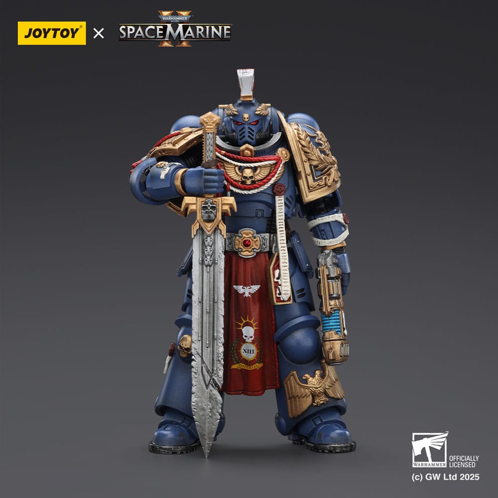 Warhammer 40,000: Space Marine 2 Figura Ultramarines Relic Primus Armourwith Plasma Pistol and Combat Blade 13 cm - Z POP Toys