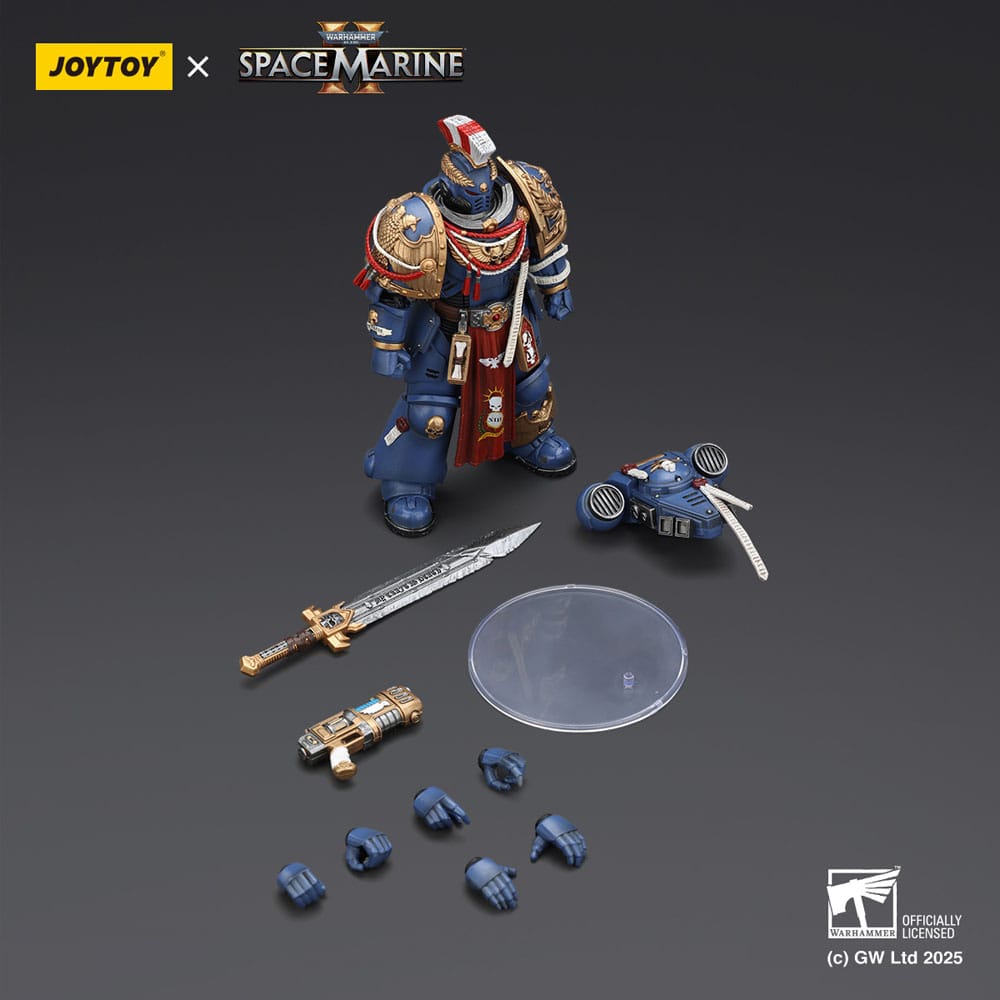 Warhammer 40,000: Space Marine 2 Figura Ultramarines Relic Primus Armourwith Plasma Pistol and Combat Blade 13 cm - Z POP Toys