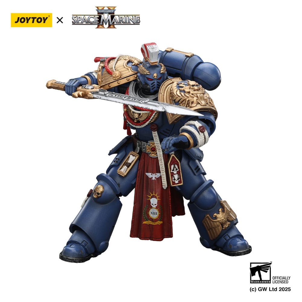 Warhammer 40,000: Space Marine 2 Figura Ultramarines Relic Primus Armourwith Plasma Pistol and Combat Blade 13 cm - Z POP Toys
