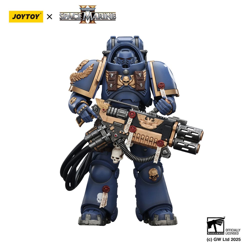 Warhammer 40,000: Space Marine 2 Figura Ultramarines Heavy Artificer Armor with Relic Multi-Melta 13 cm - Z POP Toys