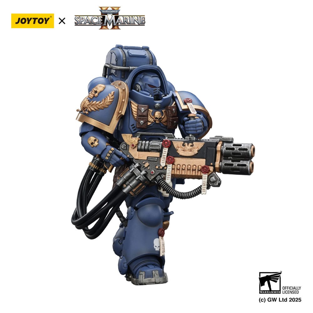 Warhammer 40,000: Space Marine 2 Figura Ultramarines Heavy Artificer Armor with Relic Multi-Melta 13 cm - Z POP Toys
