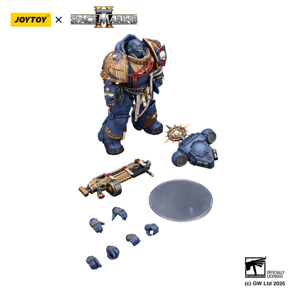 Warhammer 40,000: Space Marine 2 Figura Ultramarines Heavy Relic Primus Armor with Heavy Relic Bolt Rifle 13 cm - Z POP Toys