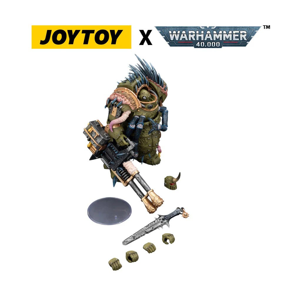 Warhammer 40,000 Figura Death Guard Blightlord Terminator 1 with Reaper Autocannon and Bubotic Blades 14 cm - Z POP Toys