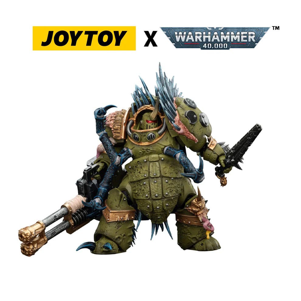 Warhammer 40,000 Figura Death Guard Blightlord Terminator 1 with Reaper Autocannon and Bubotic Blades 14 cm - Z POP Toys