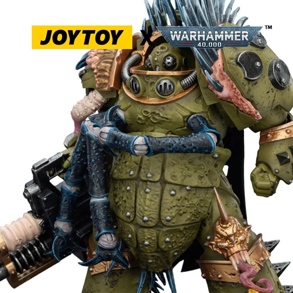 Warhammer 40,000 Figura Death Guard Blightlord Terminator 1 with Reaper Autocannon and Bubotic Blades 14 cm - Z POP Toys