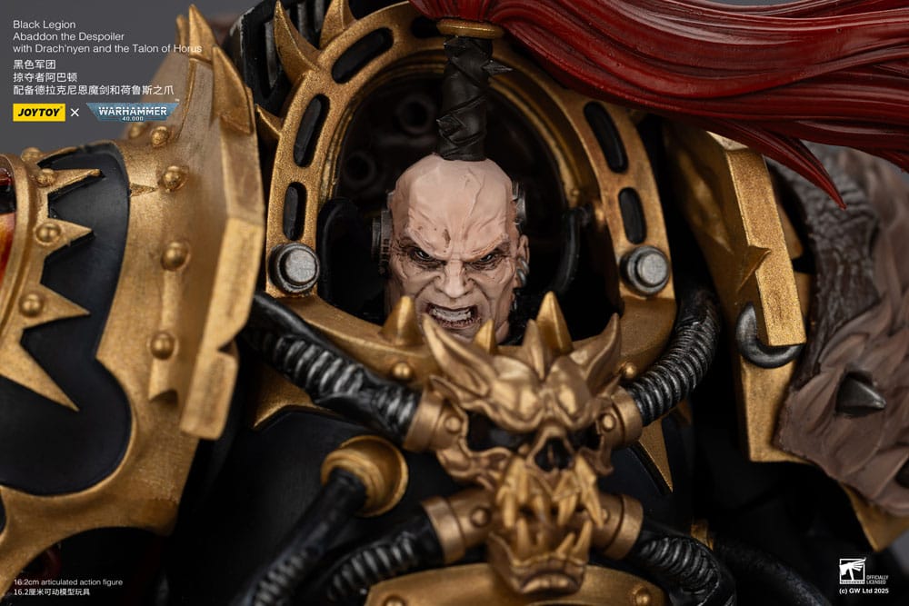 Warhammer 40,000 Figura  Black Legion Abaddon the Despoiler with Drach'nyen and the Talo 16 cm