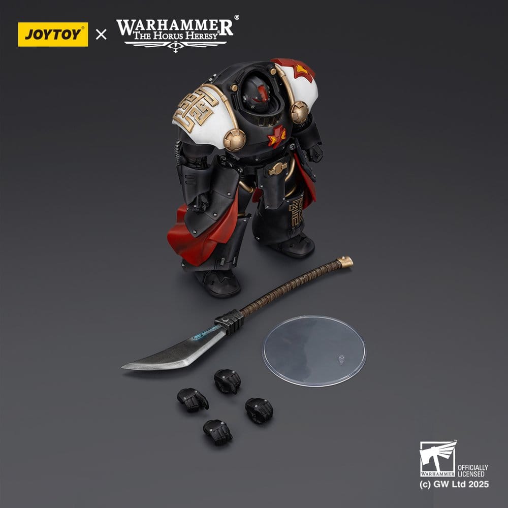 Warhammer The Horus Heresy Figura White Scars Ebon Keshig Terminator 2 with Power Glaive 13 cm