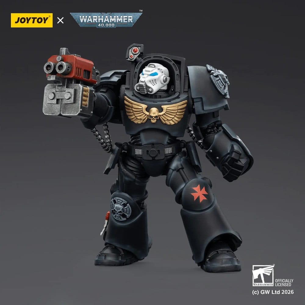 Warhammer 40,000 Figura Black Templars Terminator 2 with Power Fist and Storm Bolter 14 cm