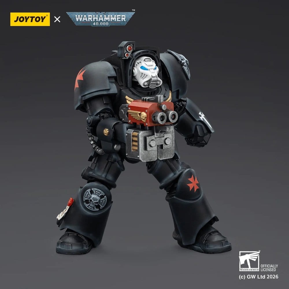 Warhammer 40,000 Figura Black Templars Terminator 2 with Power Fist and Storm Bolter 14 cm