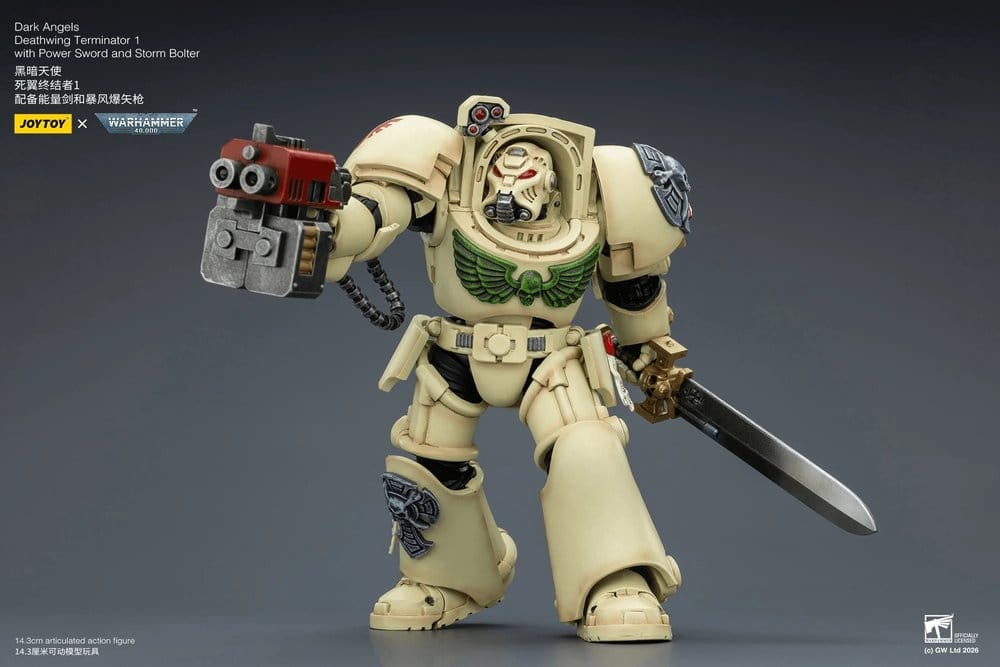 Warhammer 40,000 Figura Dark Angels Deathwing Terminator 1 with Power Sword and Storm Bolter 14 cm