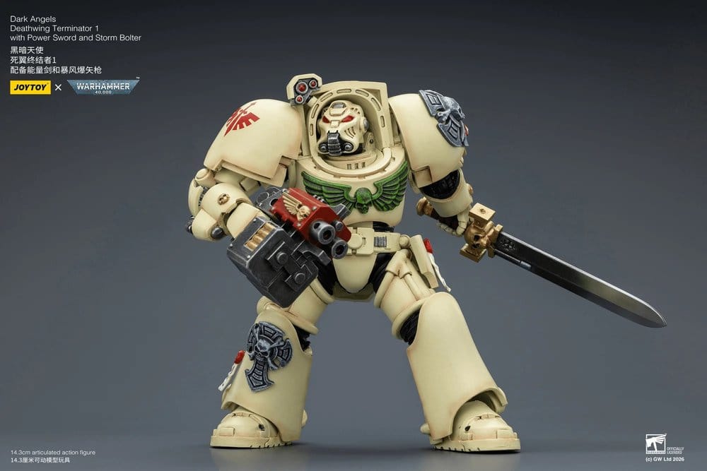 Warhammer 40,000 Figura Dark Angels Deathwing Terminator 1 with Power Sword and Storm Bolter 14 cm