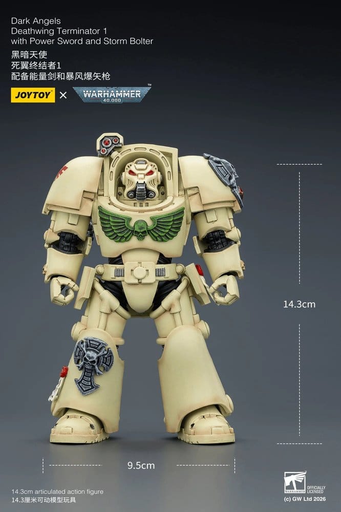 Warhammer 40,000 Figura Dark Angels Deathwing Terminator 1 with Power Sword and Storm Bolter 14 cm