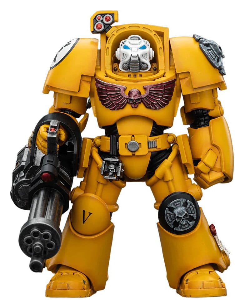 Warhammer 40,000 Figura Imperial Fists Terminator 3 with Power Fist and Assault Cannon 14 cm