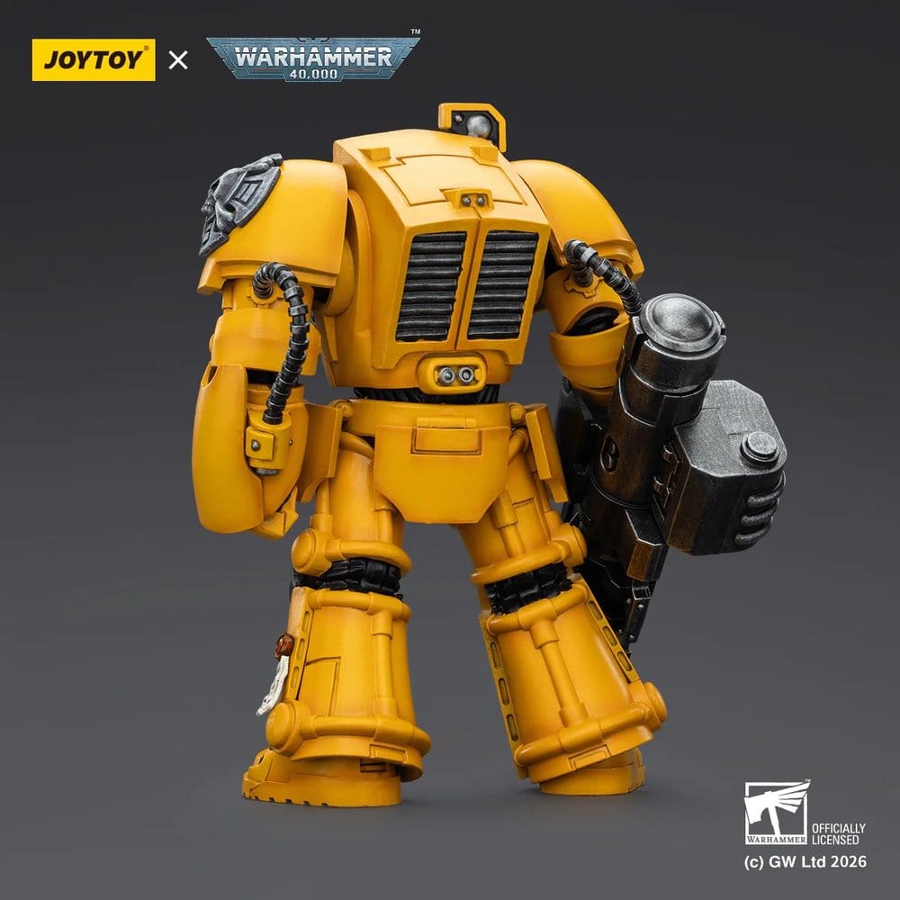 Warhammer 40,000 Figura Imperial Fists Terminator 3 with Power Fist and Assault Cannon 14 cm