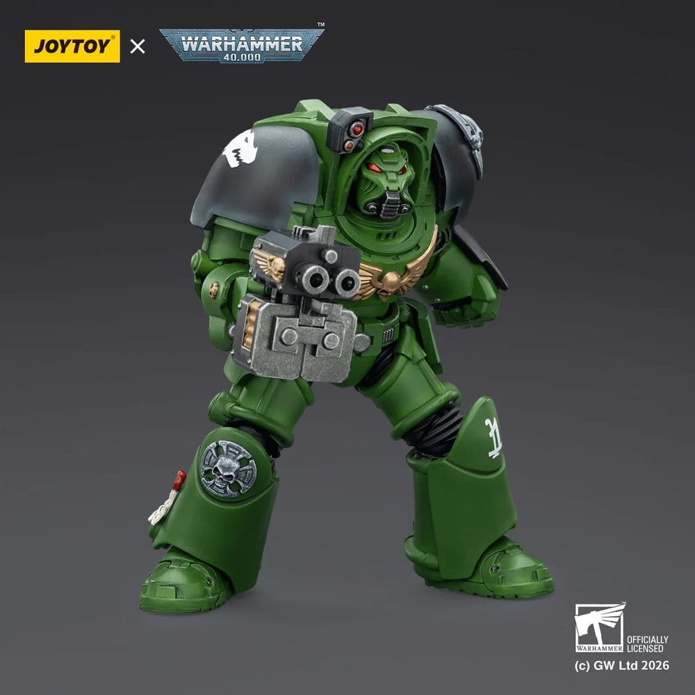 Warhammer 40,000 Figura Salamanders Terminator 2 with Power Fist and Storm Bolter 14 cm