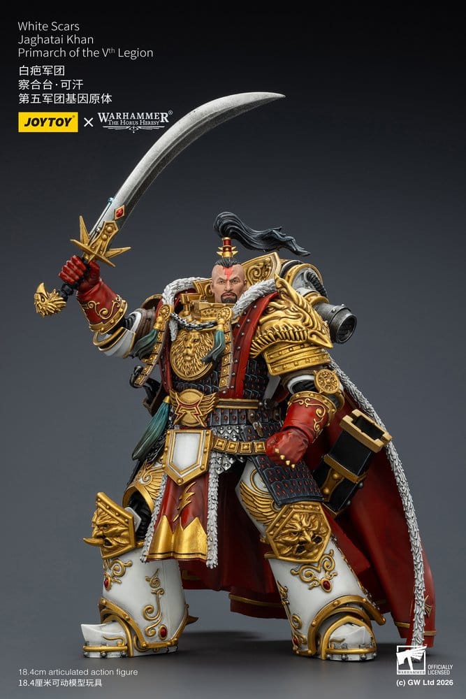 Warhammer The Horus Heresy Figura White Scars Jaghatai Khan Primarch of the Vth Legion 19 cm