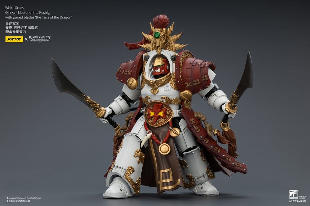 Warhammer The Horus Heresy Figura White Scars Qin Xa - Master of the Keshig 14 cm