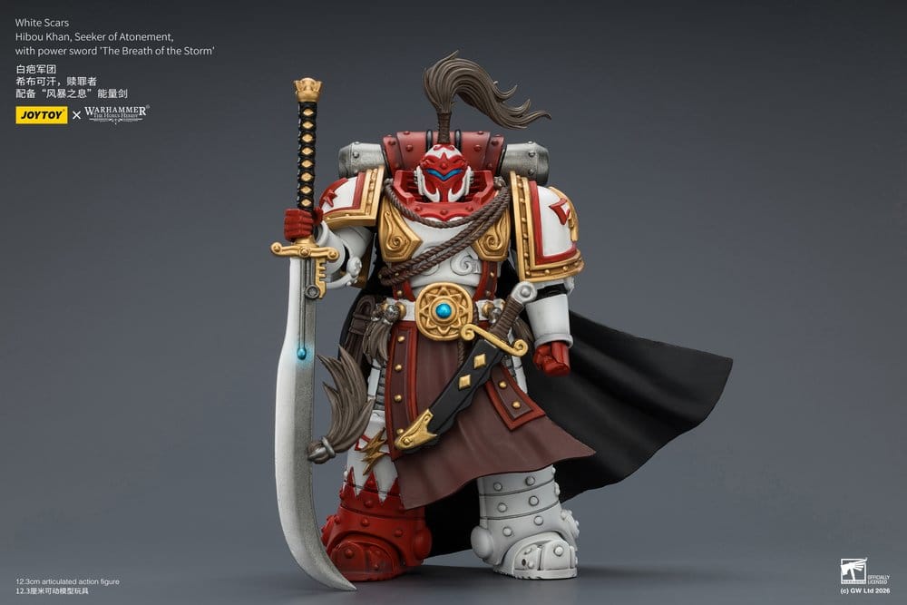 Warhammer The Horus Heresy Figura White Scars Hibou Khan, Seeker of Atonement 12 cm