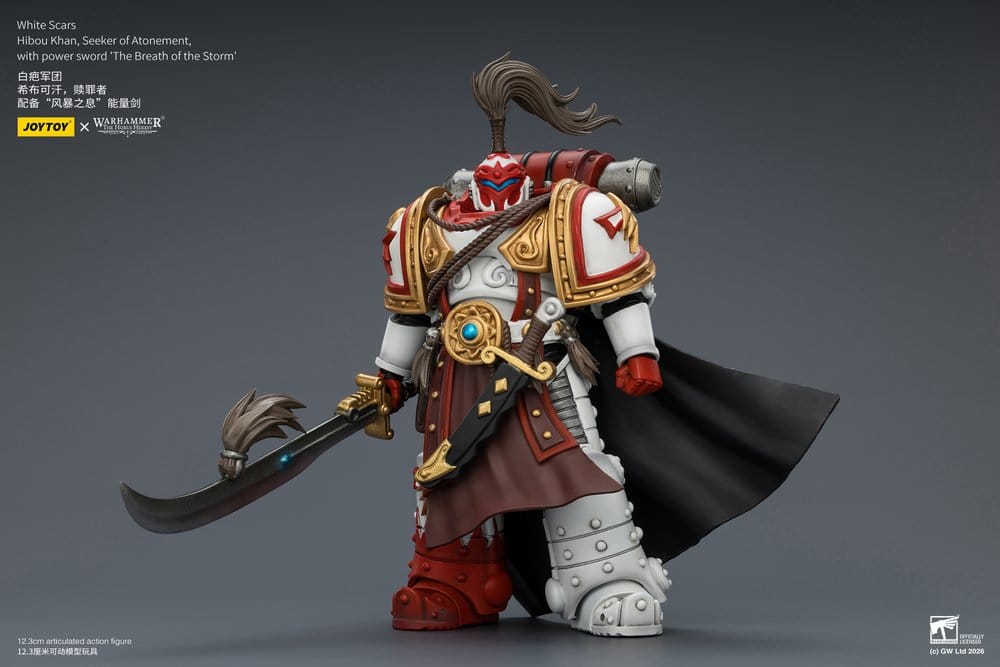 Warhammer The Horus Heresy Figura White Scars Hibou Khan, Seeker of Atonement 12 cm