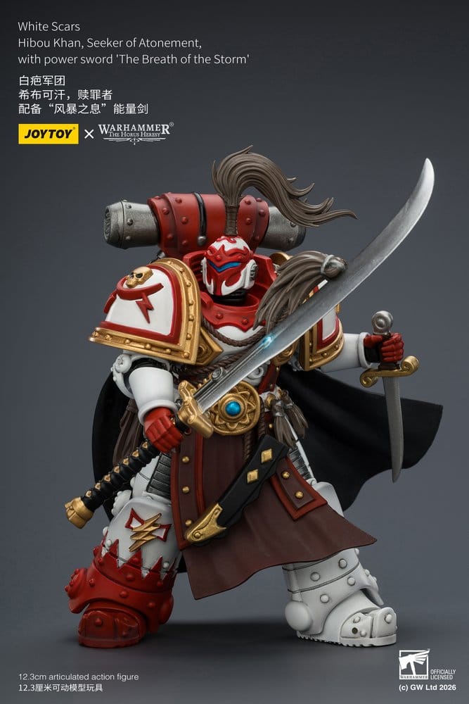 Warhammer The Horus Heresy Figura White Scars Hibou Khan, Seeker of Atonement 12 cm