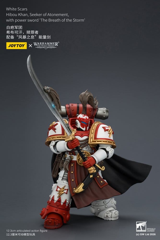 Warhammer The Horus Heresy Figura White Scars Hibou Khan, Seeker of Atonement 12 cm