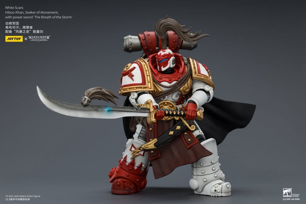 Warhammer The Horus Heresy Figura White Scars Hibou Khan, Seeker of Atonement 12 cm