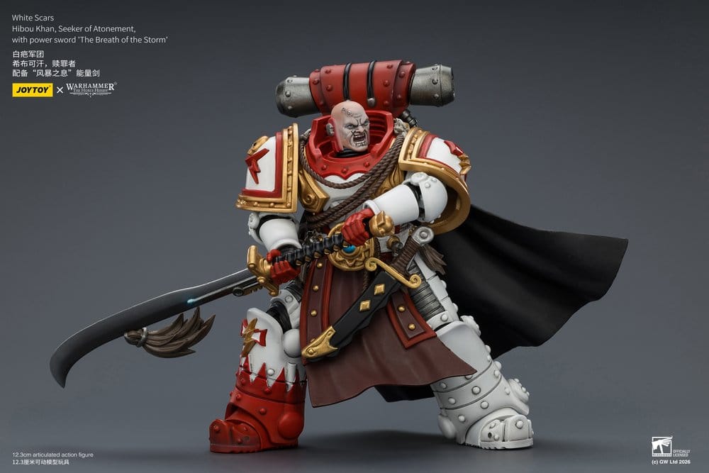 Warhammer The Horus Heresy Figura White Scars Hibou Khan, Seeker of Atonement 12 cm