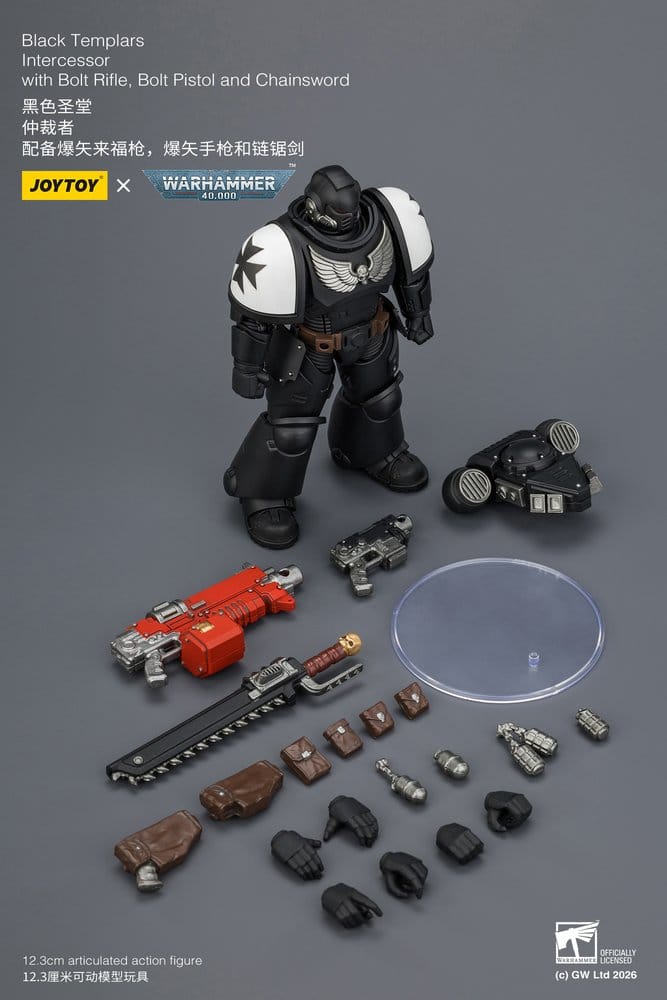 Warhammer 40,000 Figura Black Templars Intercessor 12 cm