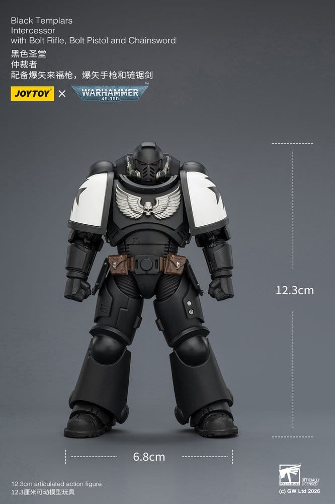 Warhammer 40,000 Figura Black Templars Intercessor 12 cm