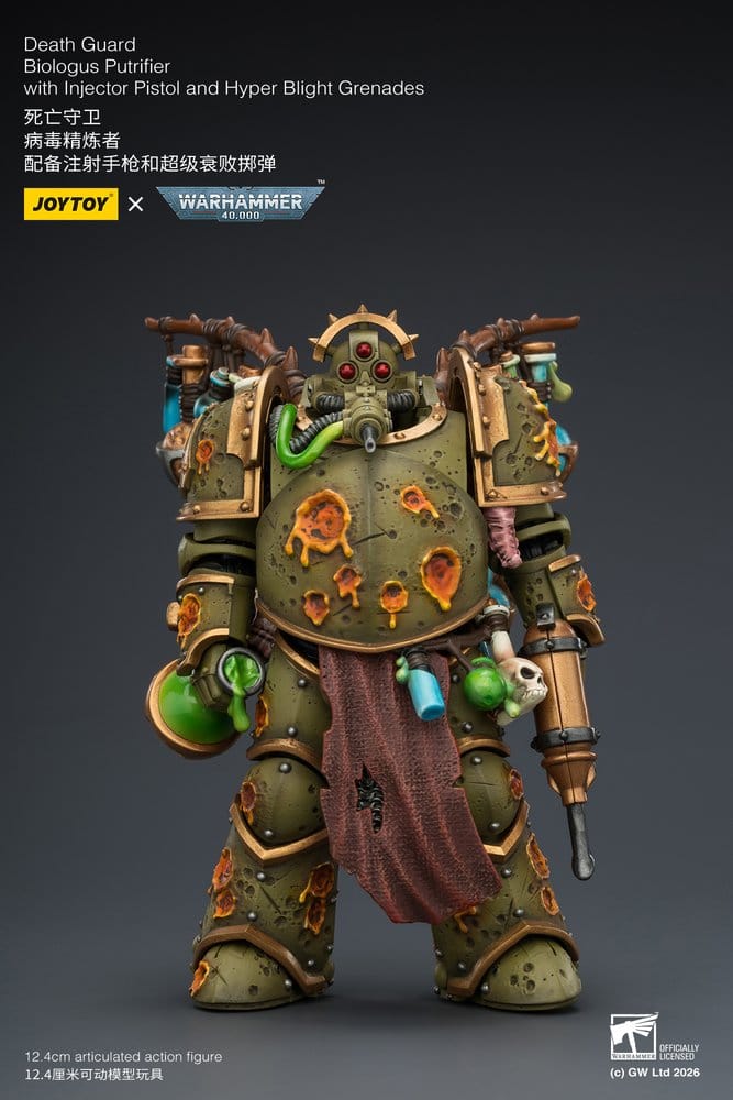 Warhammer 40,000 Figura Death Guard Biologus Putrifier 12 cm