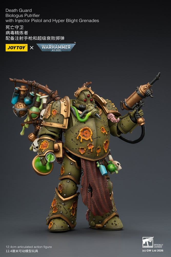 Warhammer 40,000 Figura Death Guard Biologus Putrifier 12 cm