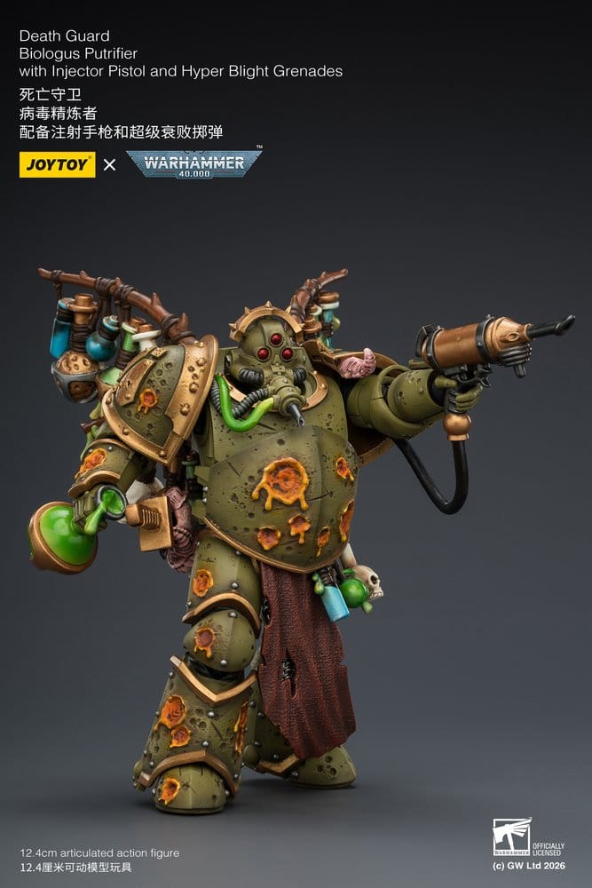 Warhammer 40,000 Figura Death Guard Biologus Putrifier 12 cm