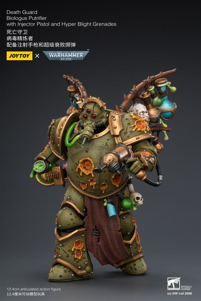 Warhammer 40,000 Figura Death Guard Biologus Putrifier 12 cm