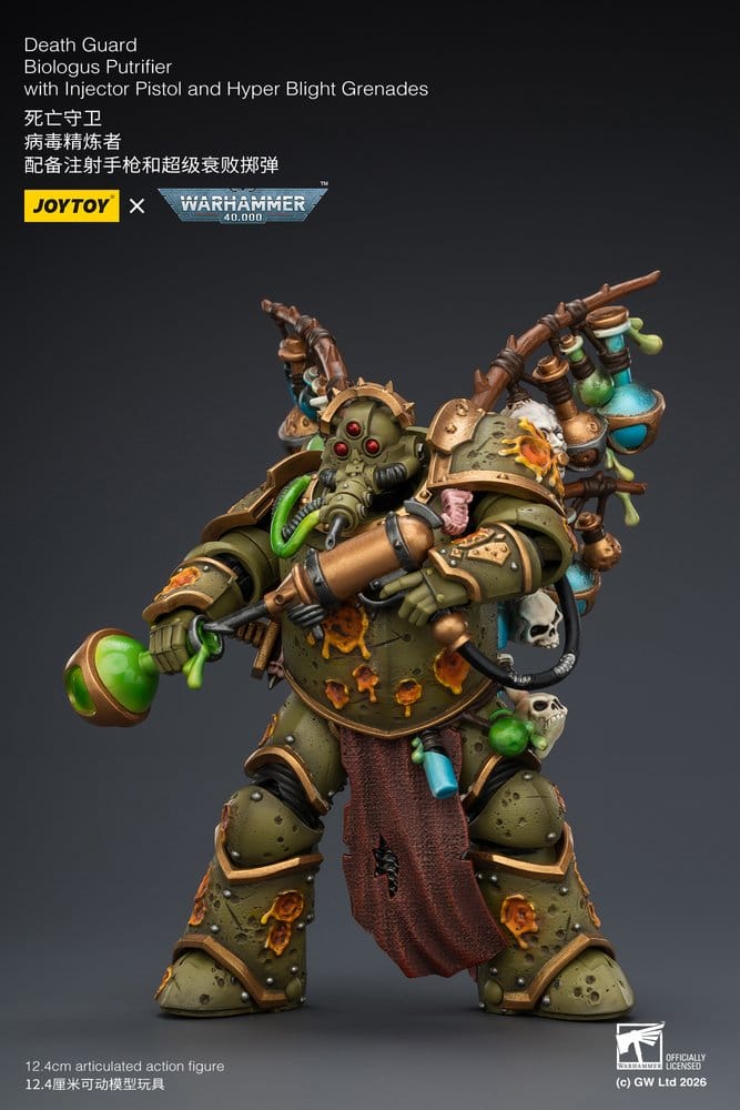 Warhammer 40,000 Figura Death Guard Biologus Putrifier 12 cm