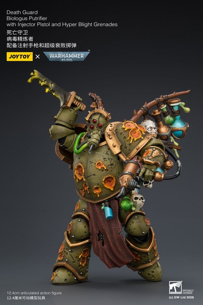 Warhammer 40,000 Figura Death Guard Biologus Putrifier 12 cm
