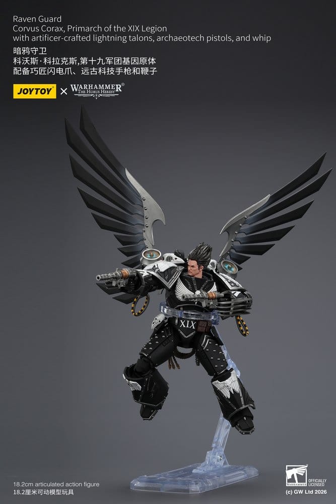 Warhammer 40,000 Figura Raven Guard Corvus Corax, Primarch of the XIX Legion 18 cm