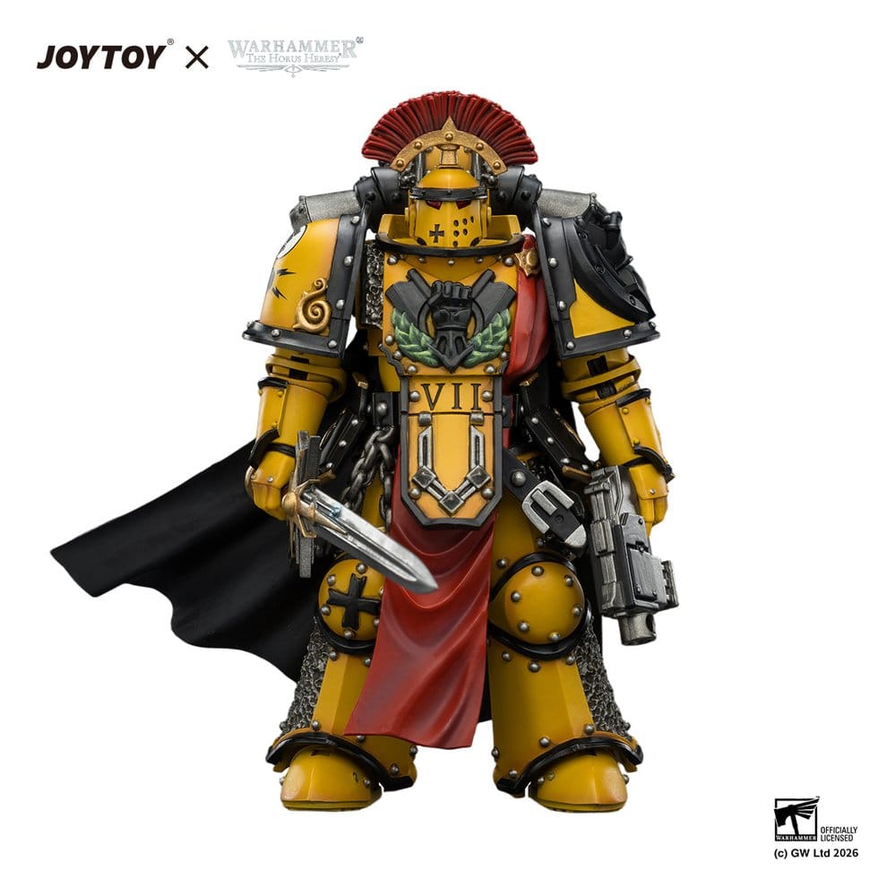 Warhammer Figura Imperial Fists Legion Praetor in Mk III Armour 13 cm