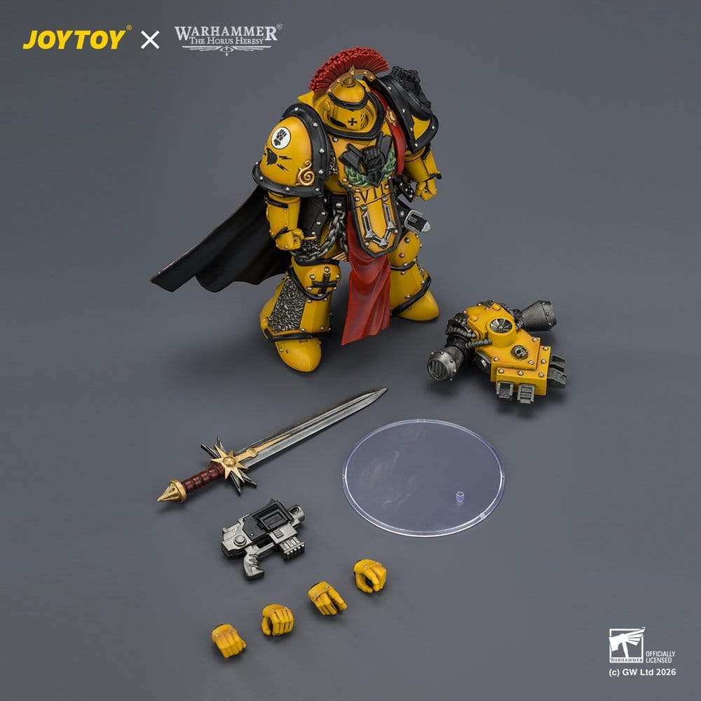 Warhammer Figura Imperial Fists Legion Praetor in Mk III Armour 13 cm