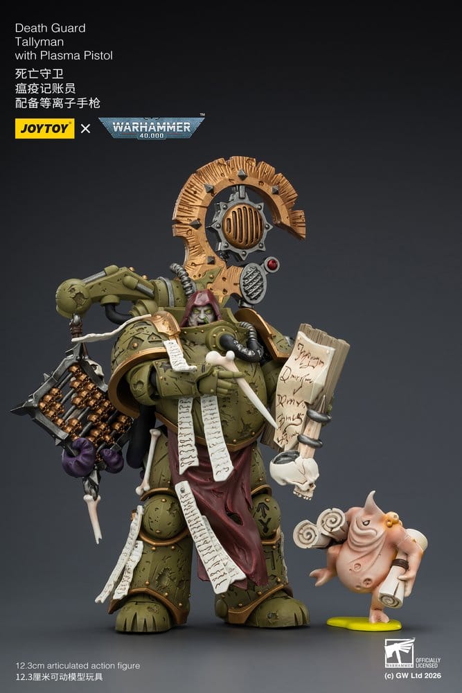Warhammer 40,000 Figura Death Guard Tallyman 12 cm