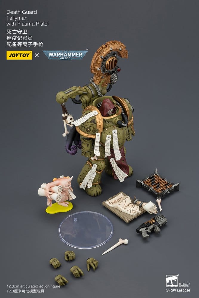 Warhammer 40,000 Figura Death Guard Tallyman 12 cm