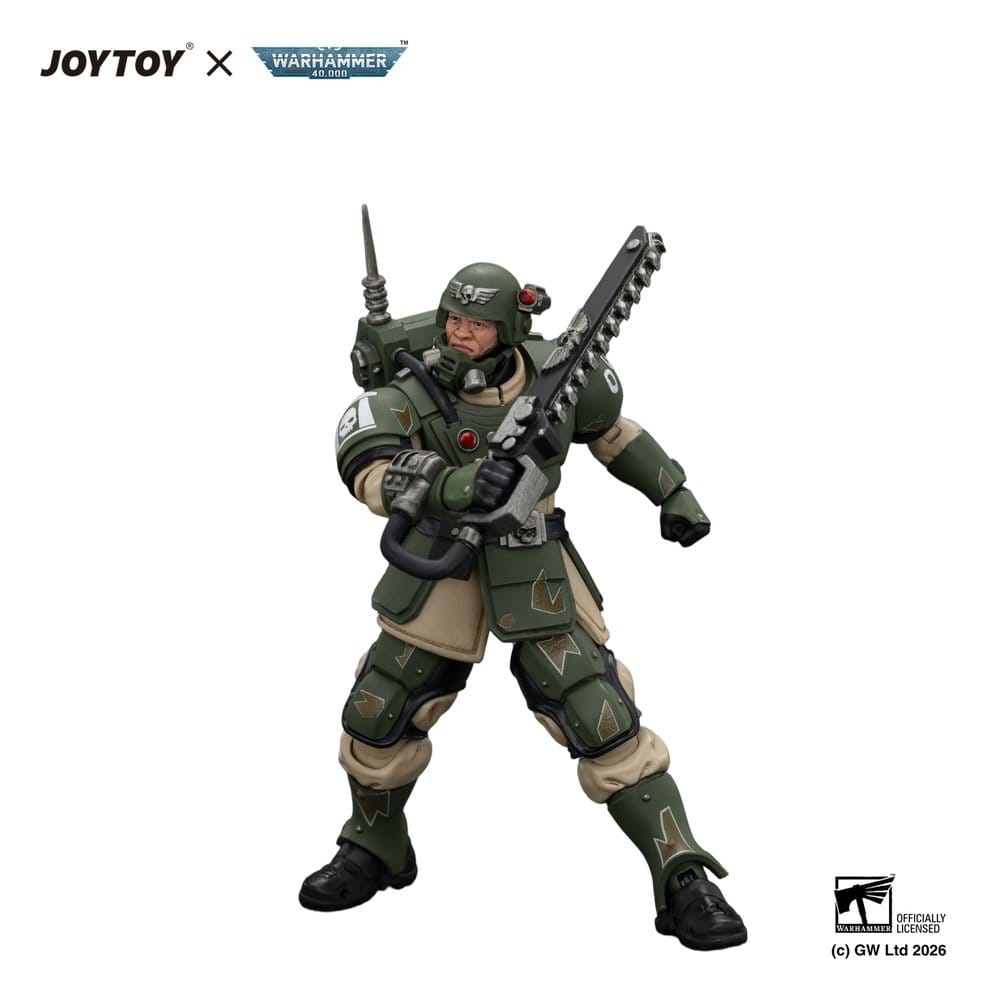 Warhammer Figura Astra Militarum Kasrkin 1 with Chainsword and Plasma Pistol