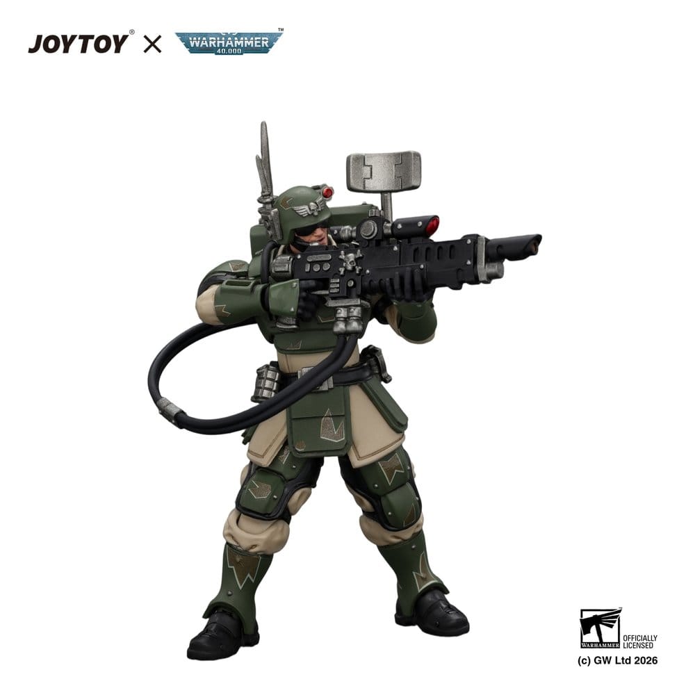 Warhammer Figura Astra Militarum Kasrkin 3 with Hot-shot Lasgun and Vox-caster