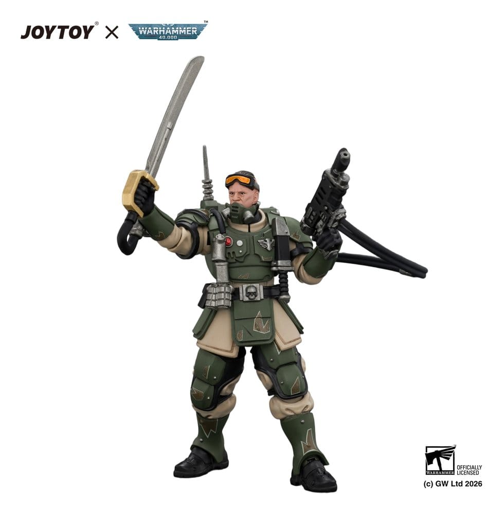 Warhammer Figura Astra Militarum Kasrkin 7 with Hot-shot Laspistol and Power Sword