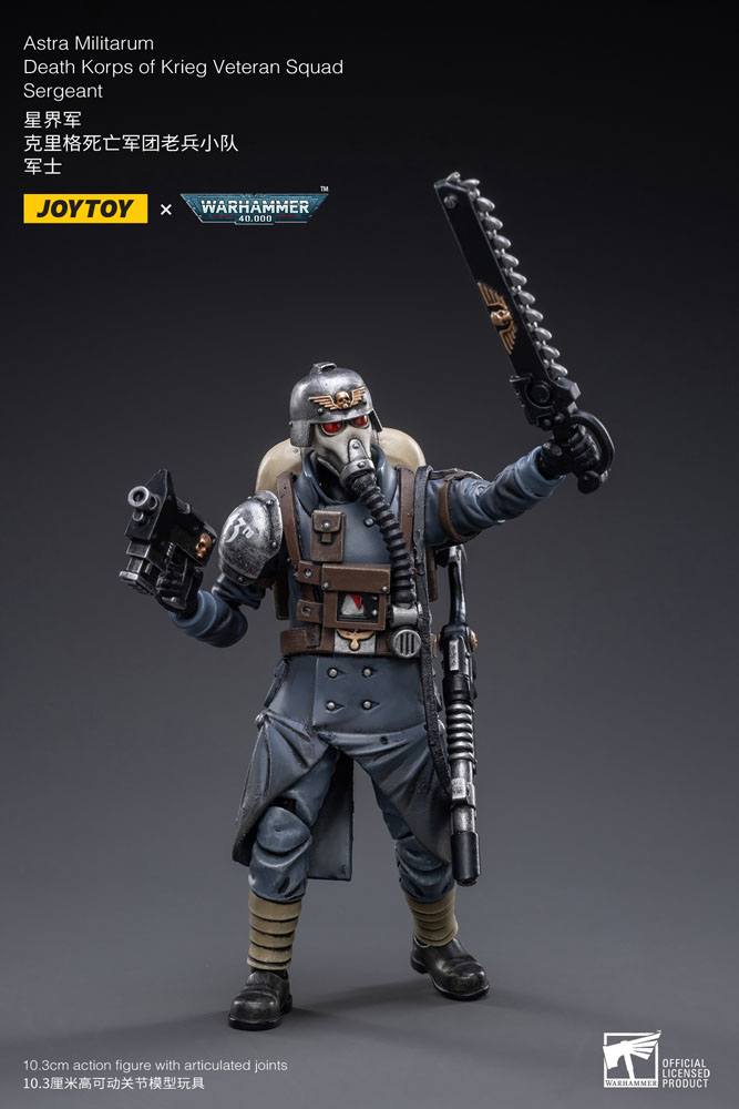 Warhammer 40k Figura 1/18 Death Korps of Krieg Veteran Squad Sergeant 10 cm