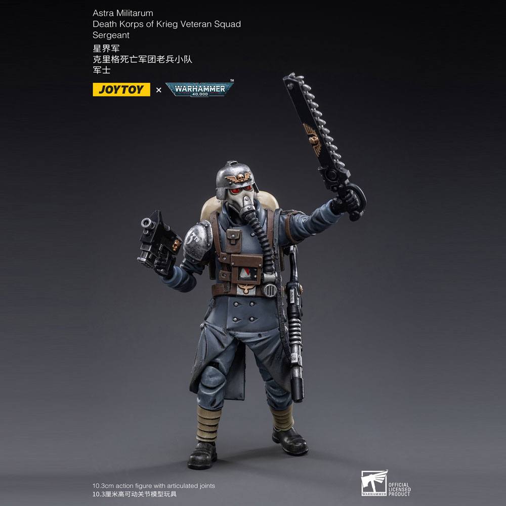 Warhammer 40k Figura 1/18 Death Korps of Krieg Veteran Squad Sergeant 10 cm
