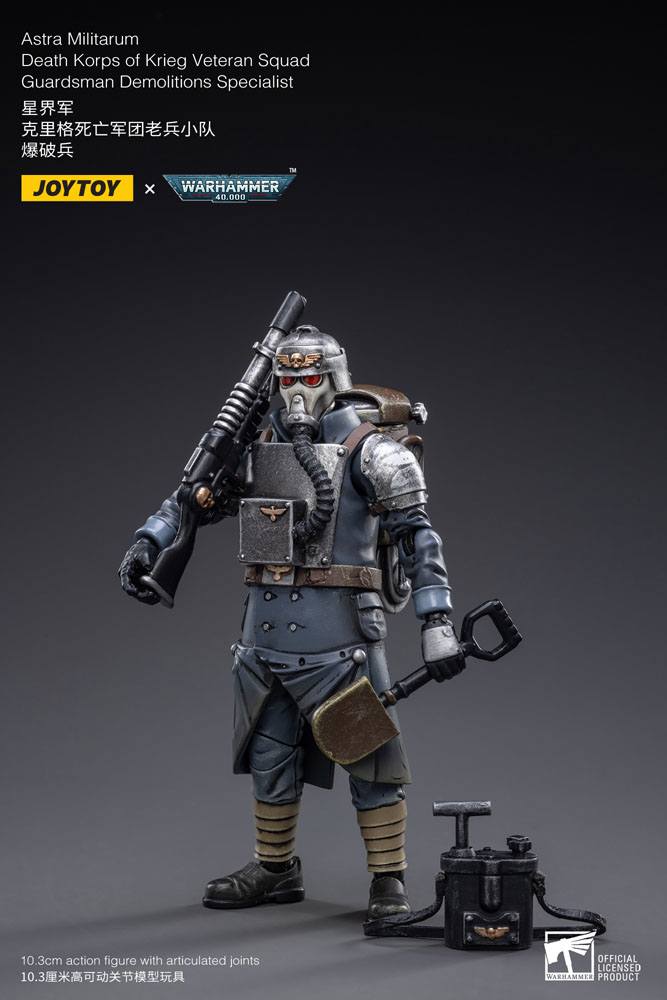 Warhammer 40k Figura 1/18 Death Korps of Krieg Veteran Squad Guardsman Demolitions Specialist 10 cm