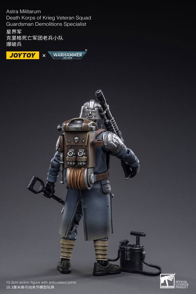 Warhammer 40k Figura 1/18 Death Korps of Krieg Veteran Squad Guardsman Demolitions Specialist 10 cm