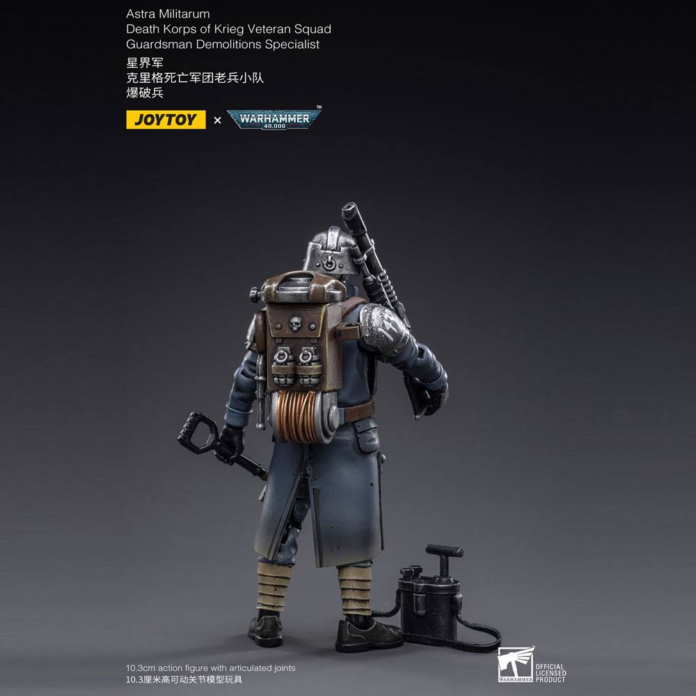 Warhammer 40k Figura 1/18 Death Korps of Krieg Veteran Squad Guardsman Demolitions Specialist 10 cm